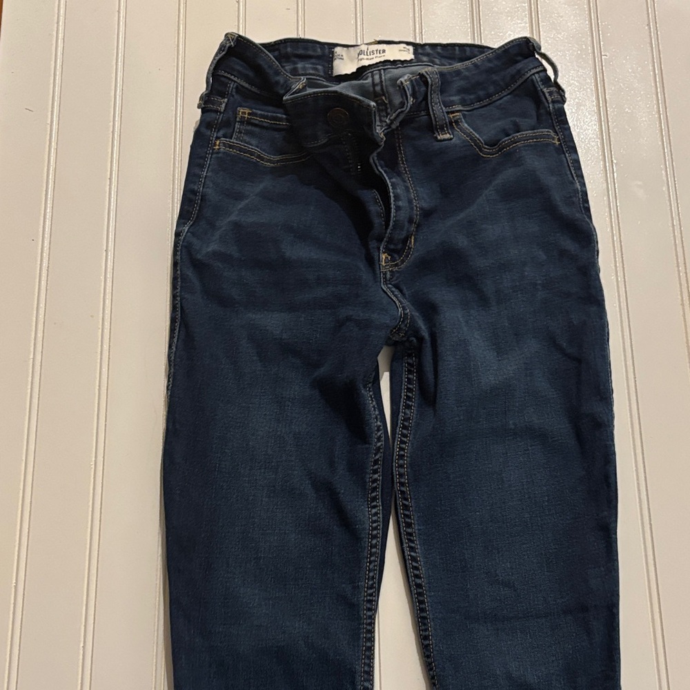 Hollister Women's Dark Blue Boot Cut Jeans